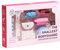 ProtectMe,Teddy! Selbstverteidigung Schlüsselanhänger mit Pfefferspray FULL SET 8pcs Kubotan, Alarm, Autonotfallhammer, VEGAN Geldbörse, PomPom, COLORFUL DOTS Self Defense Keychain (C.D, Full Set)