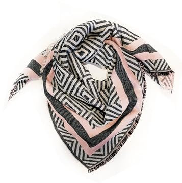 CODELLO Damen Warmes Jacquard-Tuch mit gewebtem graphischem Muster