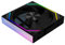Oladfiop V2RS Case Fan Magic Block Free Splicing 120mm PC Computer 12V Chassis Fan Lian 3PIN 5V ARGB Divine Light Li Black,A