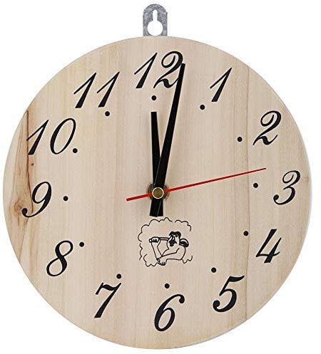 TYTOGE 8in Sauna Clock Decorative Timer Clock for Sauna Accessory Sauna Room Home Decor