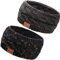 DRESHOW Damen Warm Gestricktes Stirnband Winter Ohrenwärmer Elastische Gehäkelte Kopfwickel Dickes Fleecefutter Haarbänder