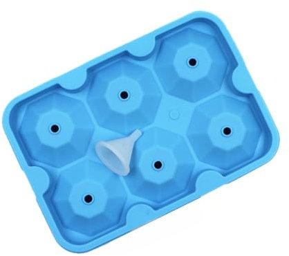 ABOOFAN Eisröhrenform Aus Silikon Mit Mulden Diamantform Kühlschrank-eisform Eiswürfelbereiter Mit Trichter Lebensmittelecht Einfach Zu Reinigen