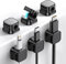 6 Stück Kabelhalter Kabelclips, Kabel Organizer - [Einhand-Bedienung] Feder Kabelklemmen Selbstklebend, Kabelorganizer für Schreibtisch/Wand, Kabelmanagement für Netzkabel, HDMI, Ladekabel