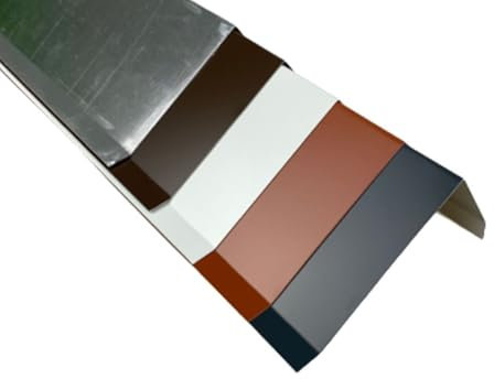 1 m Ortblech Ortgangblech Ortgang Flachdach Dachrand Dachrandblech Dach Zuschnitt 30 cm (Siehe Skizze) (Innenwinkel 90°, Alu anthrazit RAL7016)