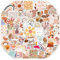 Yuannee Boho Graffiti Aufkleber,100 PCS Ästhetik Aufkleber Vintage Blumen Selbstklebend Aufkleber Kalender Cute Sticker Vinyl Scrapbook Zubehör für Laptop Telefon Koffer Scrapbook