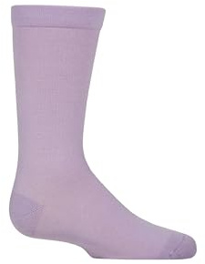 SockShop Kids’ Bamboo Socks, Comfort Cuff, Hand Linked Toes, Plain Bright Solid Striped, Soft,Breathable, 1 Pair Pack