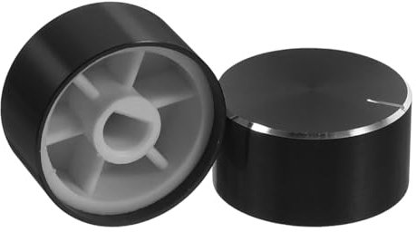 Hemobllo 2pcs Guitar Potentiometer Knob Black Control Switch Knob for Light Dimmer
