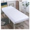 Massageliege, Bettdecke, elastisch, Kosmetik, Schönheitssalon, elastisches Bettlaken, Band, Massage, Kosmetik, SPA, Bettdecke mit Gesichtsloch FüR Massageliegen Spa Tattoo Salon(White,180x60)