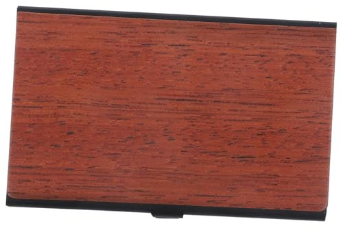 Housoutil Visitenkartenetui Tragbar Arbeiten Groß Für Männer Schreibtisch Kartenhalter Fall Arbeitskarteninhaber Schlank Name Kartenhülle Schwarz Inhaber Von Visitenkarten Büroprodukte Holz