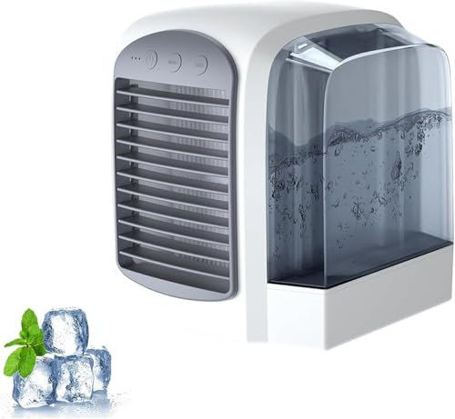 Breeze Box Air Conditioner, Breezebox Fan, Breeze Box Portable Ac, Fast Cooling with Dynamic Ice Mist Technology, 3-in-1 Evaporative Cooling, Fast Cooling For Those Hot Summer Months (Gray)