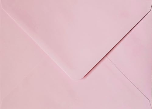 Cranberry 25 Pack 5x7 Inch Light Pink Envelopes – 133mm x 184mm – Gummed 100gsm