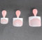MUTIOVO Extra Short Toe Nail White French Tip BABY PINK,Soft Gel False Toenail Extension Kit,Thick Sharp Square Press On,Need Builder Gel & Apply Top Coat, No Glue included,for DIY x16 Sizes 224 pcs