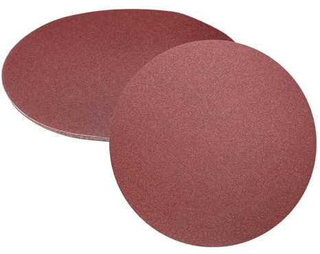 QUARKZMAN 5Stk 305mm Selbstklebend Schleifscheiben 80 Körnung Aluminiumoxid Selbstklebende Sandpapiere Lochlose Runde Nass/Trocken Schleifpapiere Zum Schleifen Von Auto Lack Holz Metall