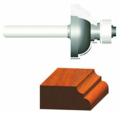 Vermont American 23142 3/16-Inch Radius Carbide Tipped Cove and Fillet Router Bit, 1/2-Inch Ball Bearing 2-Flute 1/4-Inch Shank