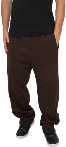 Urban Classics Sweatpants, Pantalon De Sport Coupe Large Homme, Marron (Brown), Taille L
