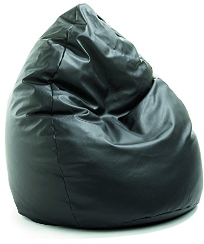 Valerian Sitzsack Leder-Look schwarz, XXL CA. 300 Liter