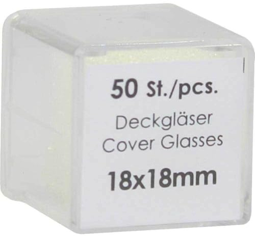 DECKGLÄSER 18x18 mm 50 St