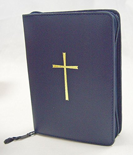 MaMeMi Custodia Gotteslob Blu Scuro – Pelle Sintetica con Cerniera | Protezione Elegante per Libro di Preghiera & Bibbia | Universale Adulto/Bambino