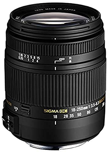 Sigma 18-250mm f/3.5-6.3 DC Macro OS HSM Lens for Nikon (Official Sigma 3 Year UK Warranty)