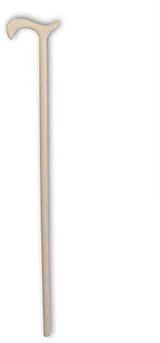 1x Behrend Blindenstock, Blindentaststock, Gehstütze, Taststock, Derby-Griff, Damen, weiß