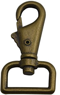 Wuuycoky Bronze D Ring Shrimp Head Buckle Lobster Clasps Swivel Snap Hooks