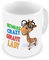 GrassVillage Lustige Giraffen-Tasse – Crazy Giraffe Lady – Tierliebhaber-Geschenk für sie, Frauen, Mutter, Schwester, Freund – Geburtstag, Weihnachten, Muttertag, Wichteln – 325 ml weiße