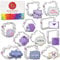Plaques, Frames and Tiles Cookie Cutters 11-Pc. Set Made in USA by Ann Clark