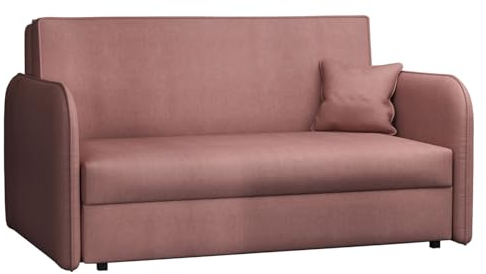 Mirjan24 Sofa Viva Loft III mit Schlaffunktion, 3 Sitzer Polstersofa mit Bettkasten inkl. Kissen, Sofagarnitur, Bettsofa, Schlafsofa, Wohnlandschaft, Farbauswahl (Mono 235)