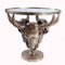invicta INTERIOR riess-Ambiente Extravaganter Couchtisch Matador 56cm Bronze Stierkopf mit Glasscheibe Wohnzimmertisch Glastisch
