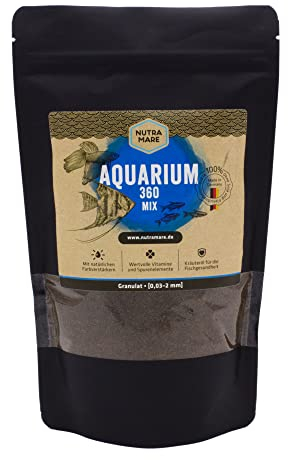 Nutramare Aquarium360 Mix 750ml | Hochwertiges Fischfutter für Zierfische mit Spirulina