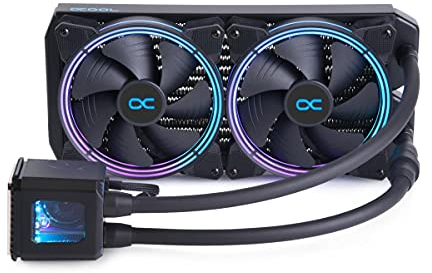 Alphacool 11729 Eisbaer Aurora 280 CPU - Digital RGB Wasserkühlung CPU Kühler, Schwarz