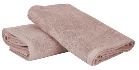 Ruggeri - Set 2 Teli Doccia e Bagno 70x140 cm - 100% Puro Cotone Extra Morbido - Collezione Asciugamani - Let's Color! (Rosa)