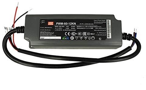 MeanWell PWM-60-12KN CV-Trafo 12V 5A 60W dimmbar KNX Konnex IP67