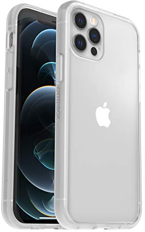 OtterBox Sleek Hülle für iPhone 12 / iPhone 12 Pro, stoßfest, sturzsicher, ultraschlank, schützende Hülle, Getestet nach Militärstandard, Transparent, Keine Einzelhandelsverpackung