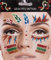 Gesichtstattoo - Glitzer Aufkleber Klebetattoos Temporäres Glitter Face Tattoo Motto Party Karneval Halloween (Indianer)
