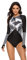 Beachkini Einteiliger Damen-Badeanzug Langarm-Badeanzug mit Frontreißverschluss Triangel-Badeanzug Badeanzüge,02,S
