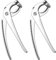 2pcs Gripper Clips Tongs Heavy Duty Pizza Pan Gripper Hot Dish Clip Plate Bowl Gripper Bowl Dish Lifter Heat- Resistant Plate Lifting Clip for Home Outdoor (Silver) Mutitool