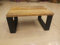 KNOBSWORLD Marchepied en bois de mangue, peut supporter jusqu'à 136 kg, tabouret de salle de bain pour enfants et adultes – Marchepied portable unique (assemblage nécessaire)