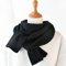 Neu Schwarz Kaschmirschal Damen Winter Warm Gestrickte Dünne Schals Erwachsene Kleine Kurze Wollschals Herbst Foulard Herren,Erwachsene 155Cm