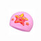 Badekappe Kinder - Badekappe Kinder Jungen Mädchen für 4-10 Jahre, Bademütze Kinder, Schwimmkappe Kinder (Rosa, Seestern)