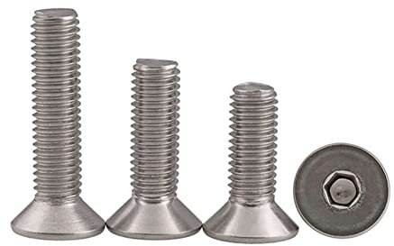 10 pz Testa Svasata Esagono Incassato Bullone Lungo In Acciaio Inox 316 Esagono Incassato Viti Lunghe M4 - M10, M8