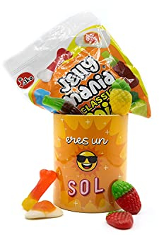 Tazas graciosas con frase Tazas originales para regalar Regalos originales para hombre y mujer Caja regalo cumpleaños Amigo invisible (Sol)