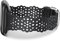 TOYOUTHS Lace Silikon Armband Kompatibel mit Fitbit Versa 4/Fitbit Versa 3/Fitbit Sense 2/Sense Armband, Frauen Weich Sport Solo Loop Blume Ausschnitt Spitze Ersatzarmband für Versa 3, Schwarz