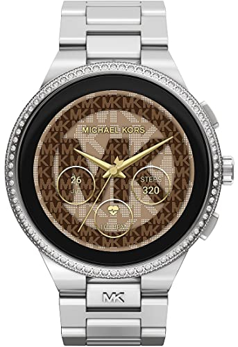 Michael Kors- Women's Smartwatch Gen 6, Camille Stainless Steel with Stainless Steel Bracelet, MKT5143