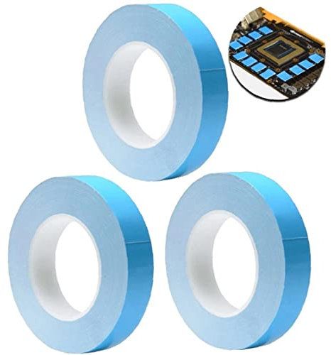 Fopytu Thermal Double-sided Adhesive Tape, High Thermal Conductivity and Electrical Insulating Thermal Tape for Led Strips, Computer Cpu, Heat Sinks