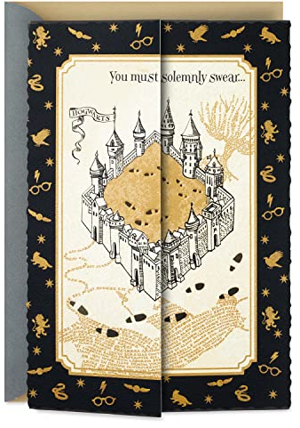 Hallmark Harry Potter Geburtstagskarte (Karte des Rumtreibers)