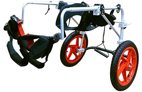KITCISSL Hunde Rollstuhl Hundewagen Hunderollstuhl Hintere Extremitäten Großer Hunde Rollstuhl Einstellbare Gehhilfe, Hund Rollstuhl Einstellbare Gehhilfe Hundegehilfe Rollwagen (Size : Large A)