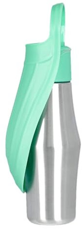 750 ML Gourde pour Chien de Voyage | Distributeur d'Eau et Nourriture Portable avec Gamelle Pliable Facile à Transporter