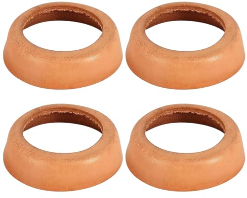 4 Teilig Lederdichtung, Typ 75 Ersatzkolben Dichtungsringe Ledermanschette Kolbenmanschetten, Ersatzteil Dichtung Pumpe für Schwengelpumpe Gartenpumpe Handpumpe Brunnenpumpe