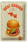 Schild Blech 20x30cm - Made in Germany - Essen Best Burger american style Metall Deko Blechschild